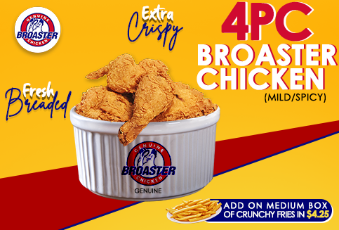4 PC Chicken Broaster